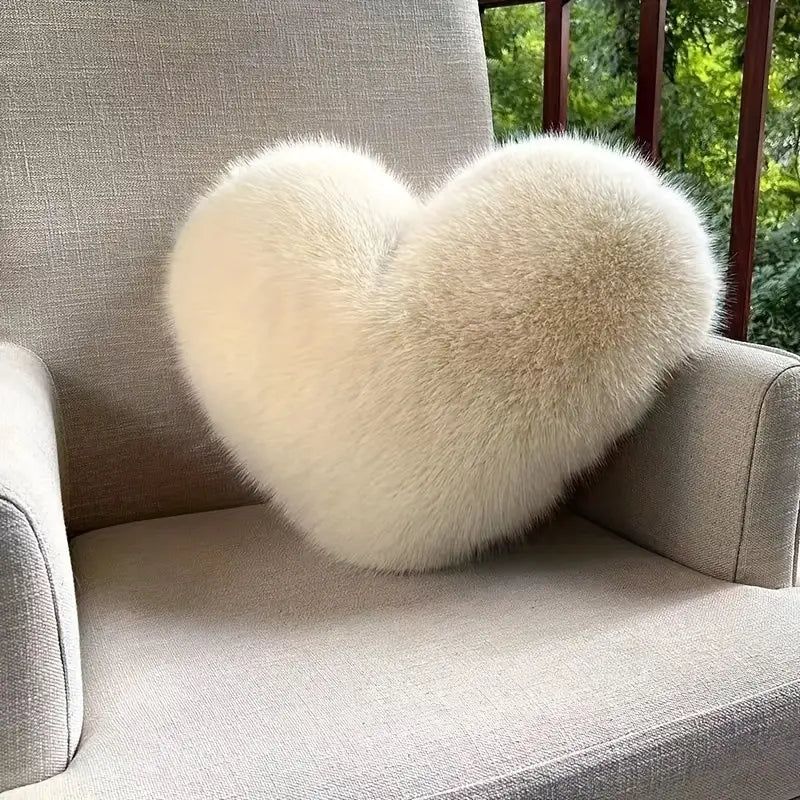 Heart Plush Throw Pillow