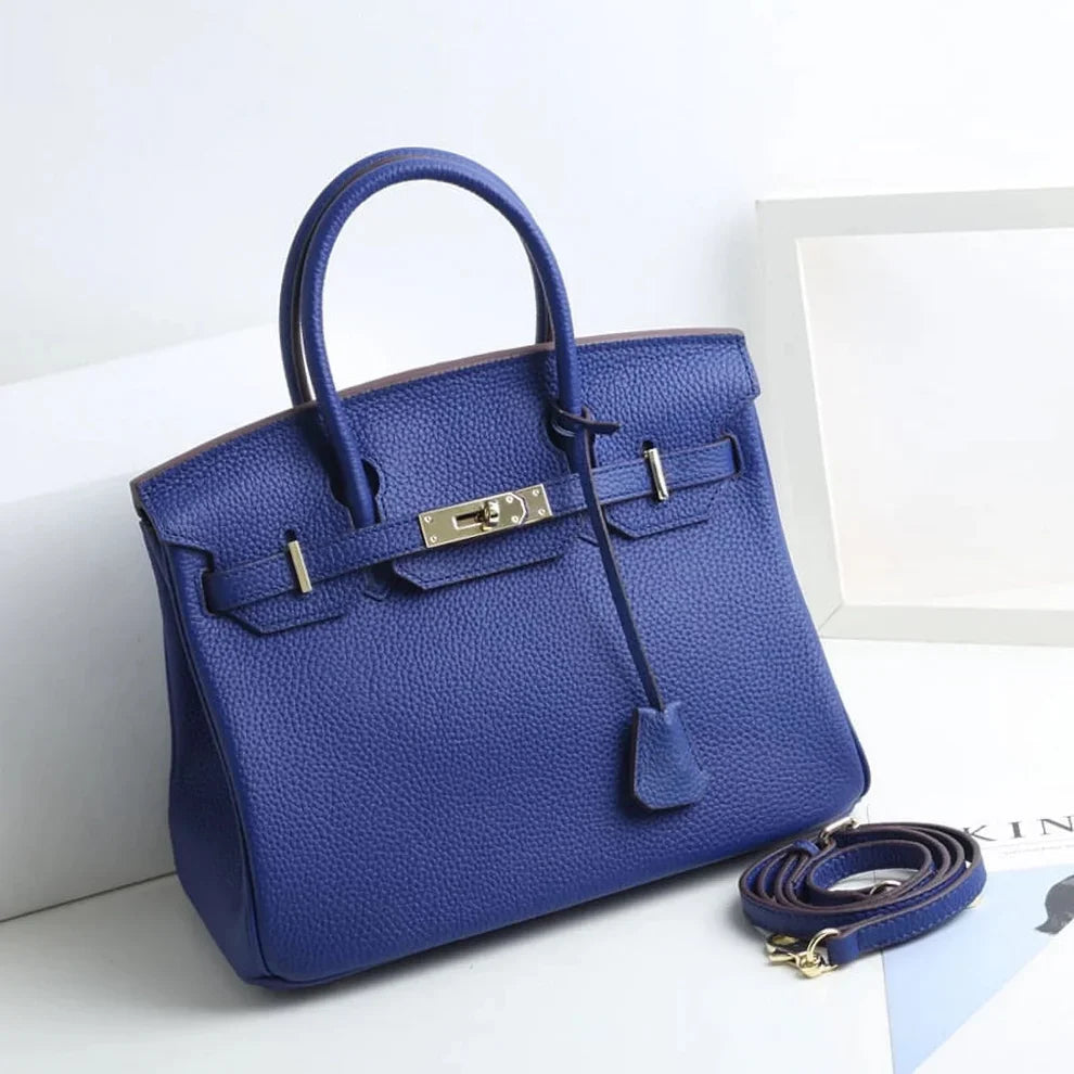 Viral Lock Leather Handbag